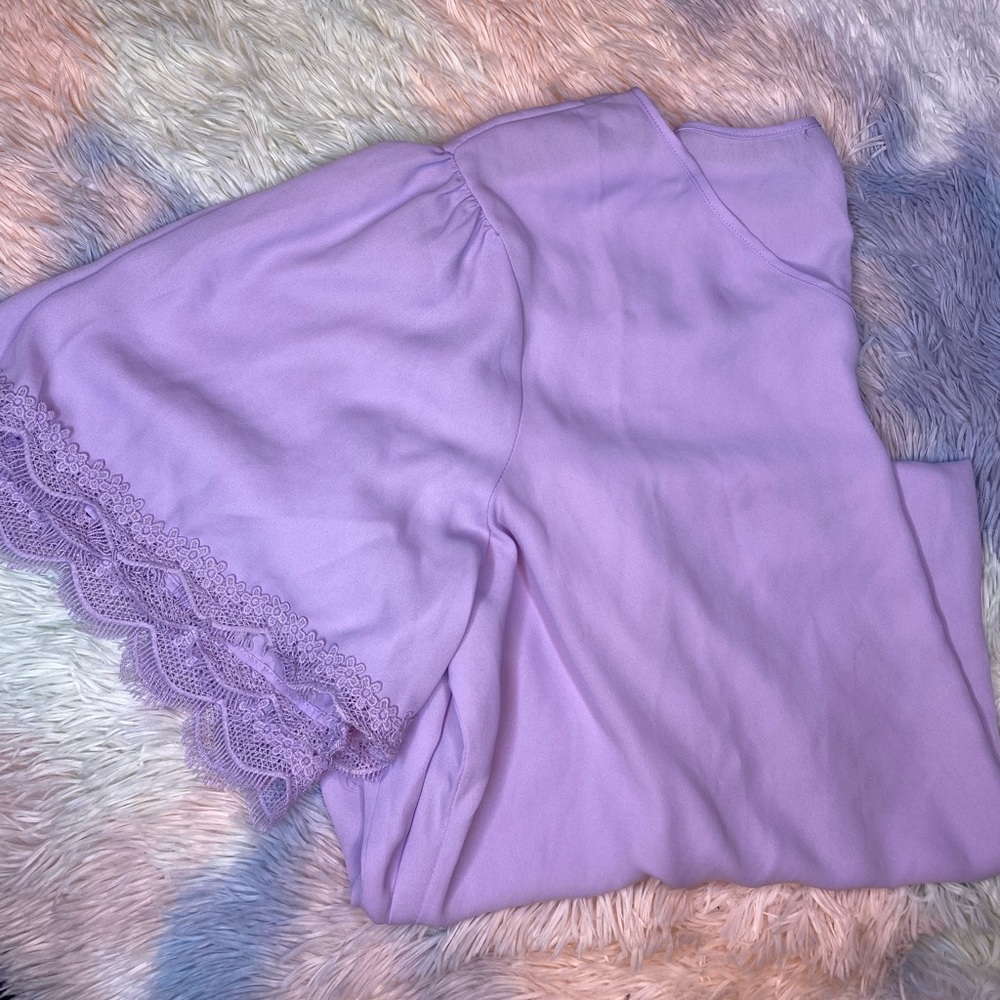 Plus Size Lavender Blouse